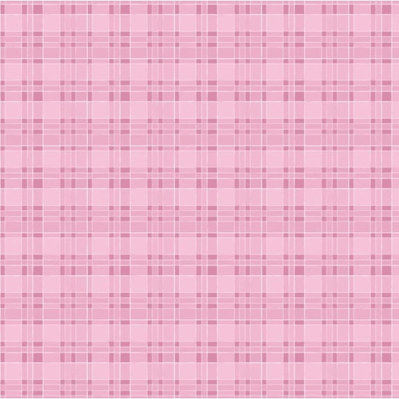Printed Adhesive Vinyl Soft Pink Plaid Pattern 12 x 12 inch Sheet (A)
