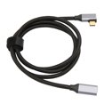 thumbnail image 1 of C USB C A USB C 3.1 Gen 2 Cable Ángulo Recto 90 Grados Masculino A Hempra 100W 20V 5A Carga 4K 60Hz Alta Velocidad Cable de 10 Gbps, 1 of 7