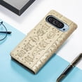 thumbnail image 4 of Étui Rabattable pour FOXDOCK Google Pixel 9/9 Pro, Chat et Chien en Cuir PU Embossé avec Fentes pour Cartes, Support, 4 of 6