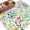 Red Yellow Green, variant on 6'x9' Area Rugs, Colorful Summer Botanical Indoor Outdoor Area Rug for Living Room Bedroom, Spring Floral Watercolor Washable Bathroom Rugs Kitchen Floor Carpet Mats Home Decor Aesthetic