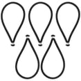 thumbnail image 1 of 5Pcs Bungee Cords Tent Fixing Cords Tarp Tie Down Bungee Straps Bungee Cords, 1 of 4