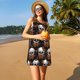 thumbnail image 3 of Disketp Butterfly Skull para Vestido sin Mangas para Mujeres, Vestidos de Verano para Mujeres, Casual y Holgado para la Playa, 3 of 7