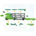 thumbnail image 4 of Juguetes de dinosaurios Juguetes de camiones para niños de 2 años con 2 pistas de carreras y 8 coches pequeños Edades 2-4 Juguetes para niños de 3 años, 4 of 8