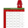 thumbnail image 3 of HWJAD 2-7 Years Kids Girl's Dresses Cotton Jersey Long Sleeve Crewneck Basic Shirt Cute Unicorn Midi Casaul Dress, Xmas Red, 3 of 7