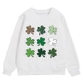 thumbnail image 4 of MuXiKeJi Clothes Unisex Kids Valentine Hoodie Boy Girl St Patrick Shamrock Sweatshirt with Pocket 5-14 Years, 4 of 4