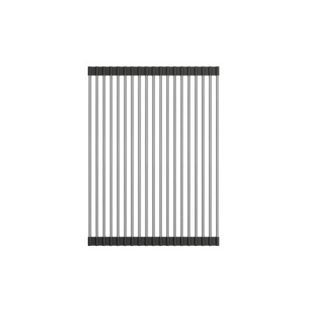 BOCCHI 2350 0005 Roller Mat Stainless Steel with Black Edging for Fireclay Sinks