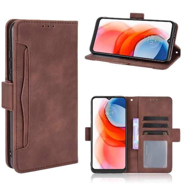 Funda Tipo Billetera GANGXUN para Motorola MOTO G Play 2021 – Tapa Flip con Tarjetero