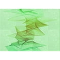 thumbnail image 1 of Ahgly Company Indoor Rectangle Patterned Light Green Area Rugs, 2' x 5', 1 of 6