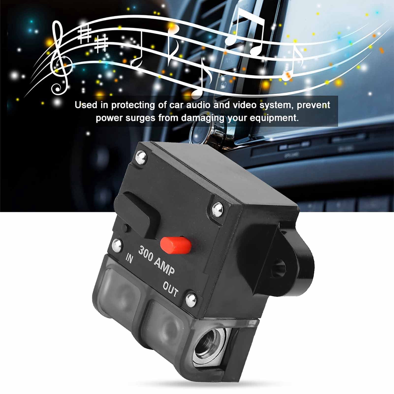 300A Circuit Breaker, High Current Rating To Prevent Power Surges From Damaging Equipment, Heavy Duty Car Auto Reset For Reliable Protection