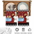 thumbnail image 5 of Chef Kitchen Towels Set of 2, Cartoon Red Food Cooking Black White Buffalo Check Absorbent Dish Towels for Kitchen, Microfiber Hand Towel, Quick Drying Tea Towel for Cleaning Decorative Dishcloths, 5 of 7