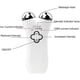 thumbnail image 4 of Limpiadores faciales HUOGUO Microcurrent Face Lift EMS White, 4 of 5