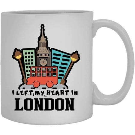 

My Heart In London Mug Coffee Mug White Tea Mug 11 oz