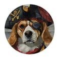 thumbnail image 4 of Orinice Pirate Dog Round Table Cover Stain Resistant Washable Indoor Outdoor Tablecloth Kitchen Dining Wedding Parties Table Cloth 100% Polyester Fiber 31-35, 4 of 8