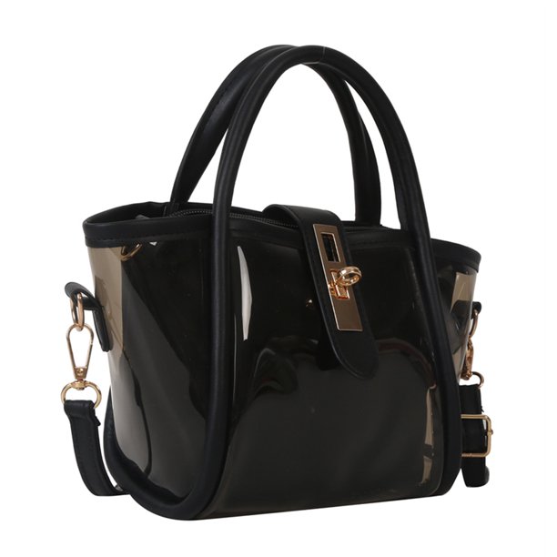 Bolsa bandolera de PVC, de hombro femenino portátil, multifuncional para viaje de compras Likrtyny Para Estrenar