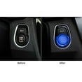 thumbnail image 2 of Blue Aluminum Keyless Engine Push Start Button w/Surrounding Ring Trim For BMW, 2 of 10