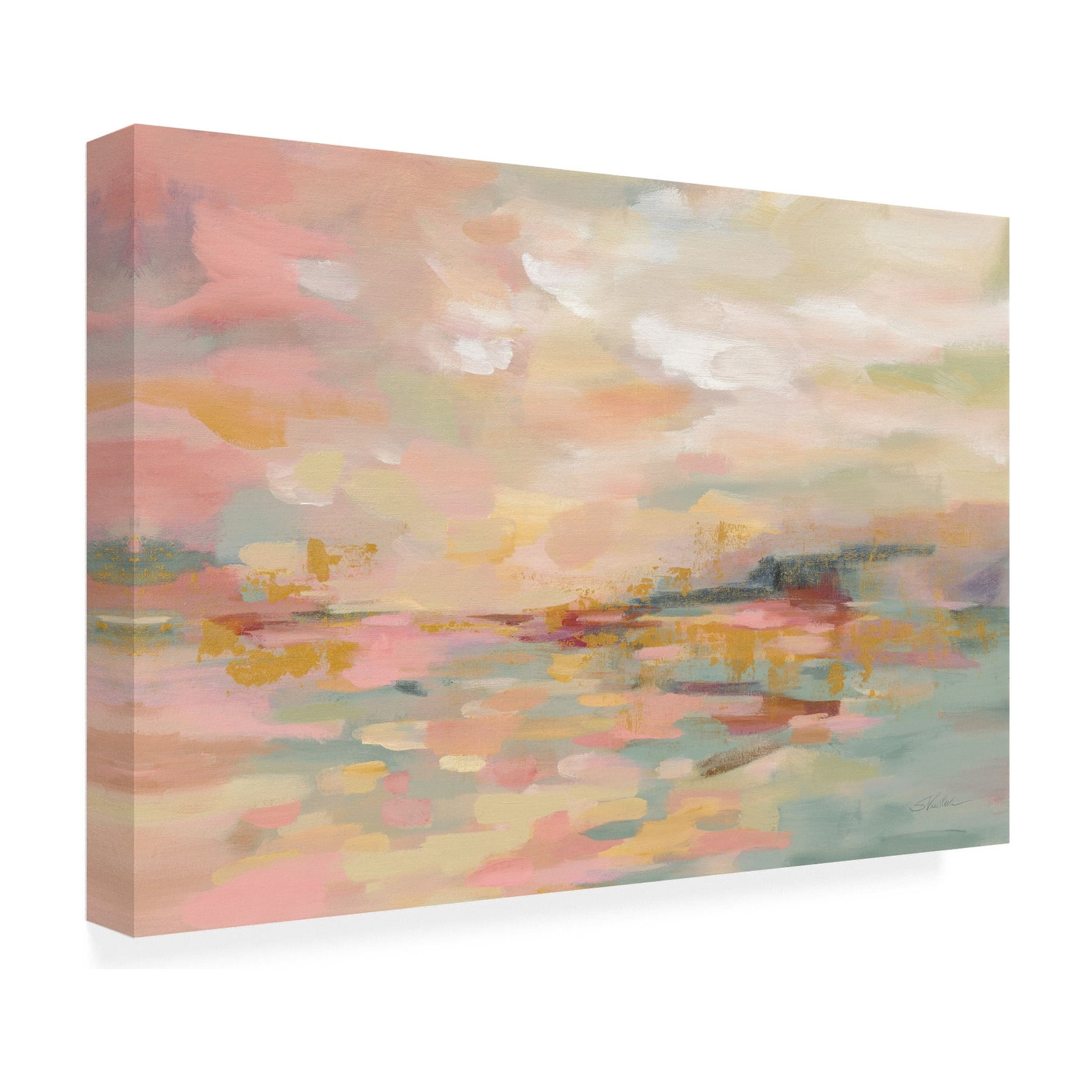 Trademark Fine Art 'Pink Waves' Canvas Art by Silvia Vassileva