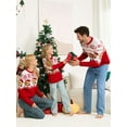 thumbnail image 6 of Deago Family Matching Christmas Sweater Long Sleeve Round Neck Ugly Knitted Sweater Pullover for Men Women, 6 of 10