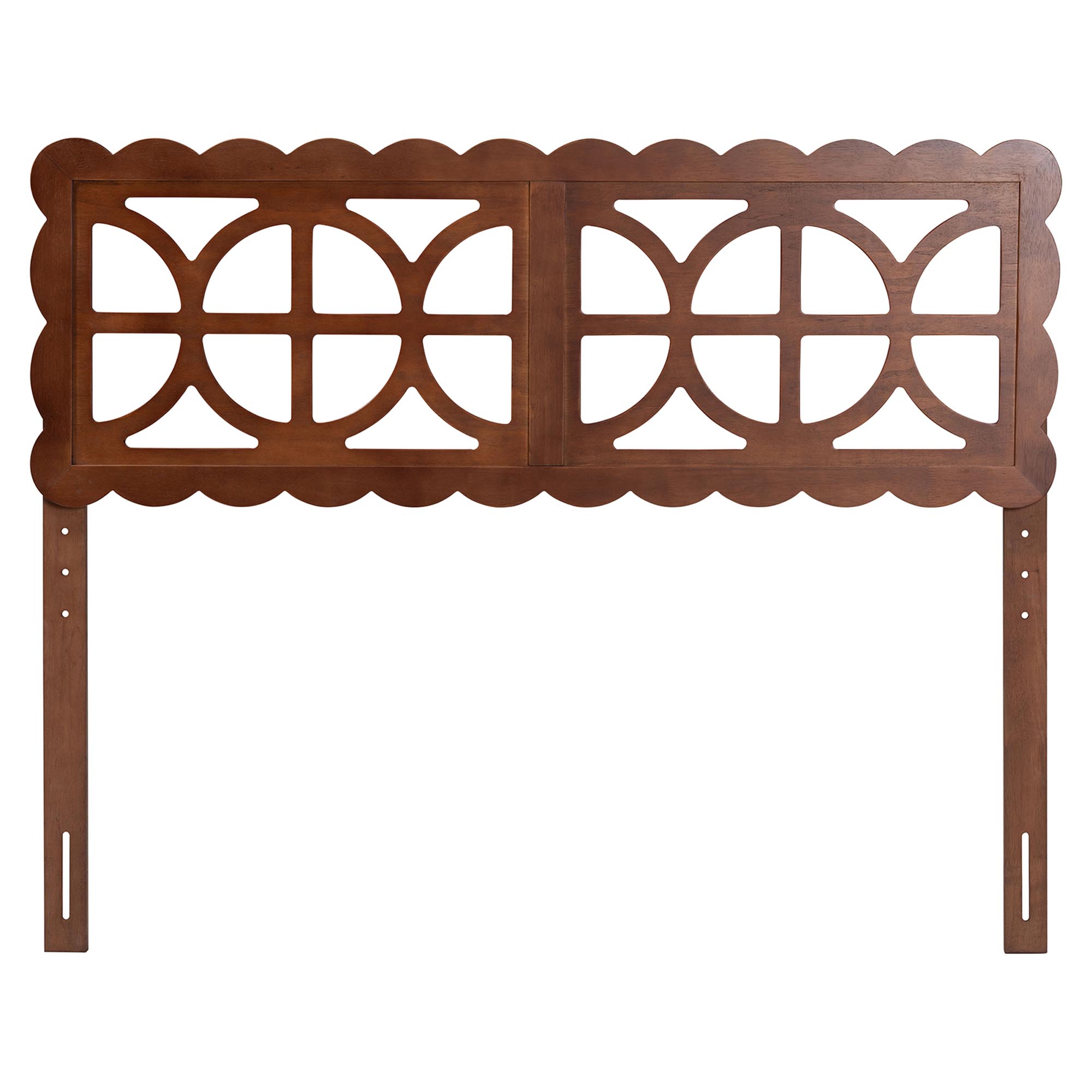 Baxton Studio Nansen Modern Headboard, Queen, Walnut Brown