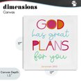 thumbnail image 4 of Stupell Industries Eclectic Whimsical God's Plans For You Canvas Art, 17 x 17, by SD Graphics Studio, 4 of 8