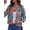 Multiple Blue, variant on Anygrew Women's Lightweight Cardigan 3/4 Sleeves Open Front Cropped Cardigan Casual Shrugs Bolero for Dress