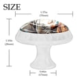 thumbnail image 4 of 4 Pcs Abstract Rhinoceros Knobs for Kitchen Cabinet Cupboard Dresser Bookcase Drawer Pulls Handles Round Home Decor, 4 of 8