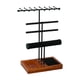 thumbnail image 1 of Organizador de joyas, soporte exhibidor de joyas, soporte multiusos para exhibir aretes. Negro, 1 of 9