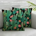 thumbnail image 3 of GOSMITH Decorative Cacti Green Pillow Cover  Cactus Decor Flower Throw Pillow Covers Cushion Case for Living Room Couch Sofa Patio Outdoor Home Decor, 3 of 5