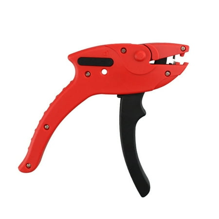 

okwish Wire Stripping Plier Hand Tools Duckbill Multi-purpose Cut Chip LEDs Cable Scissors Red And Black Prune Automatic