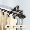 thumbnail image 2 of Giulia 13/16" Double Bay Window curtain rod Adjustable 20"-36", 38"-72" - Cocoa,(ABay-04-7D), 2 of 4