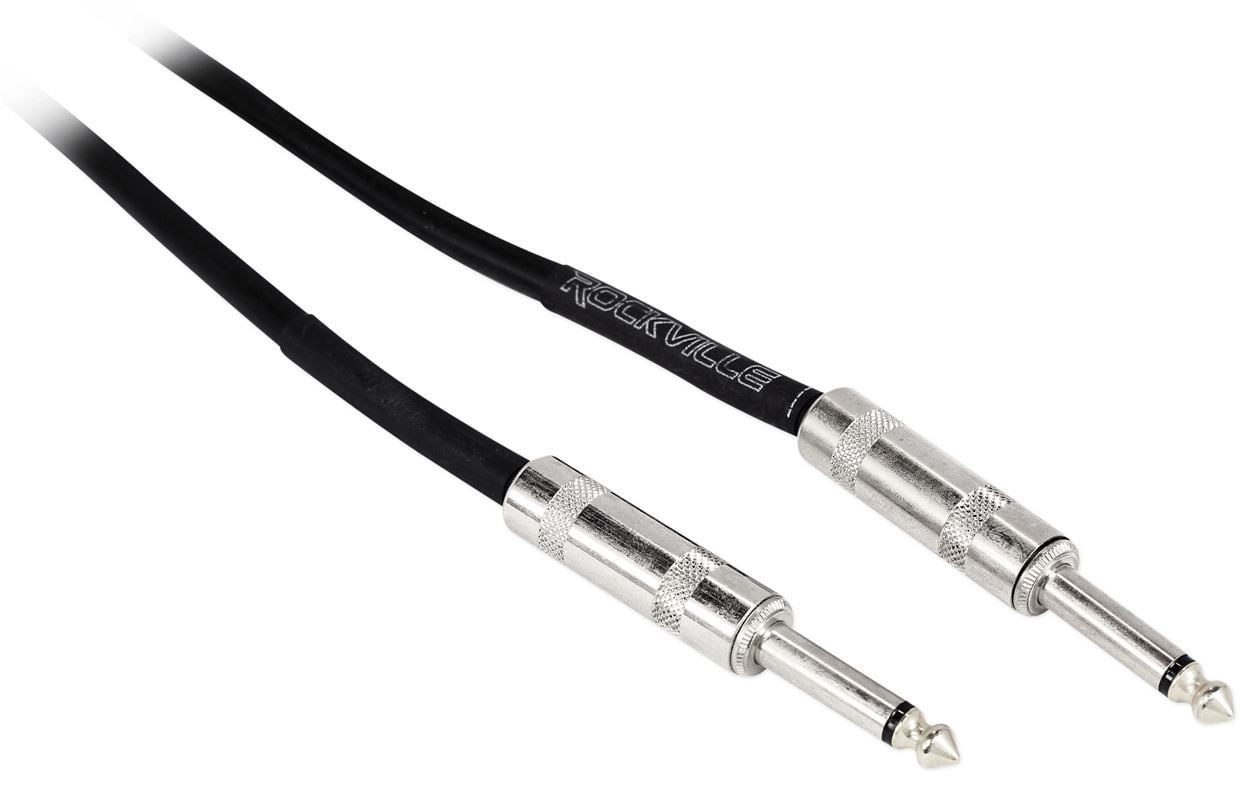2 Rockville RCTT1610 10' 16 AWG 1/4" TS to 1/4" TS Pro Speaker Cable 100% Copper