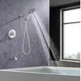 thumbnail image 2 of SUGIFT 6" Detachable Handheld Brass Shower Head, Brushed Nickel, 2 of 6