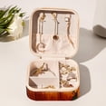 thumbnail image 6 of Thanksgiving Pumpkin Travel Portable Square Jewelry Stand Organizer Storage Box for Rings, Earrings, Necklaces, Bracelets - Suitable for Girls and Women, 6 of 6