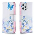 thumbnail image 2 of Wallet Case for iPhone 13 Pro Max,PU Leather Flip Folio Magnetic Closure Slim Shell Dual Layer Heavy Duty Protective Bumper Card Holder Book Case for Apple iPhone 13 Pro Max,Butterfly Flower, 2 of 7