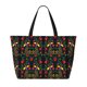 thumbnail image 2 of Disketp Mexican Flower 2 Bolsa de Playa de Gran Capacidad, Bolso Impermeable y a Prueba de Arena para Mujer, Ideal para Playa, Piscina y Natación, 2 of 7