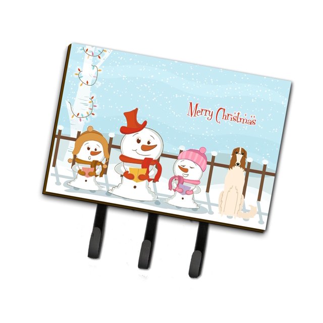 ""Caroline'S Treasures Christmas Carolers Merry Borzoi Correa O Llavero Bb2354Th68 Triple""