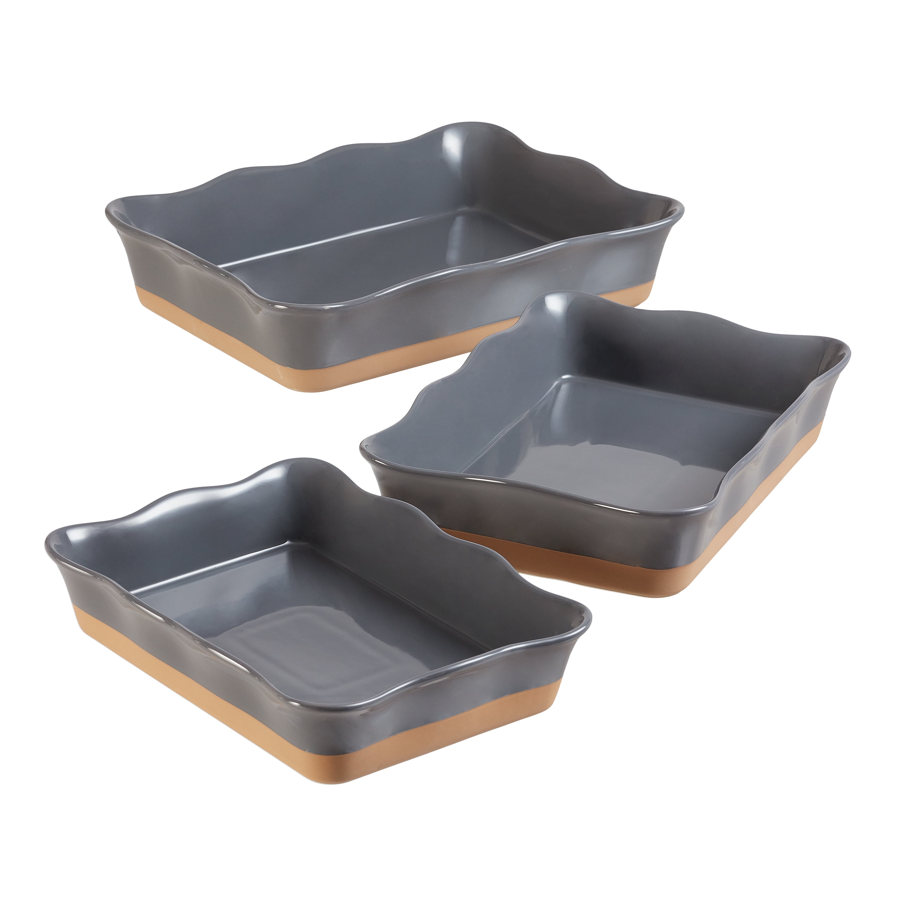 Better Homes & Gardens Ellie Rectangular Casserole Baking Dish, Set of