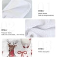 thumbnail image 5 of GZHJMY Christmas Animals Hanging Tie Towels Set of 2, Soft Absorbent Kitchen Hand Towels with Hanging Loops for Kitchen Bathroom Farmhouse Home Decor, 18.2 x 14 Inch Wash Cloths, 5 of 7