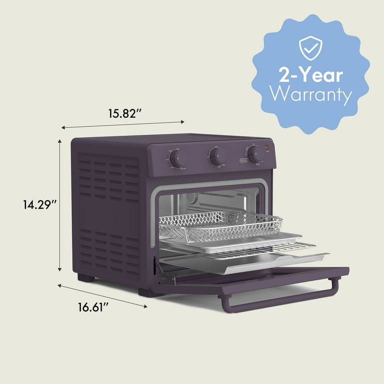Bella 6-Slice Air Fry Toaster Oven with 7 Presets, Plum photo 8