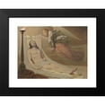 thumbnail image 2 of Edward Von Steinle 18x15 Black Modern Framed Museum Art Print Titled - Christ in the Grave, a Mourning Angel Hovering Over Him (1851), 2 of 5