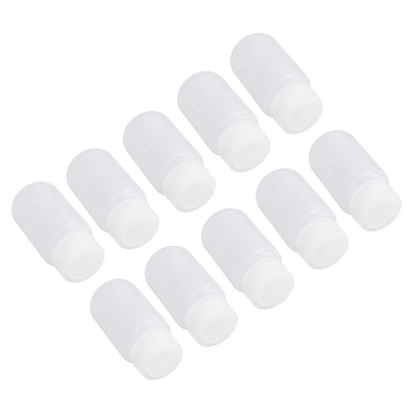 10Pcs Plastic Wide Mouth Reagent Bottle for Liquid Sample Storage with Tight Seal Labelable to Distinguish Wide Application Applicable Scenario