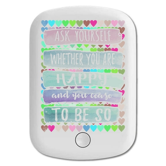 DistinctInk Magnetic Battery Pack, 5000 mAh Wireless Portable Charger with USB-C Cable, Compatible with MagSafe iPhone 14 / 13 / 12 Series - Ask You Happy Cease To Be So