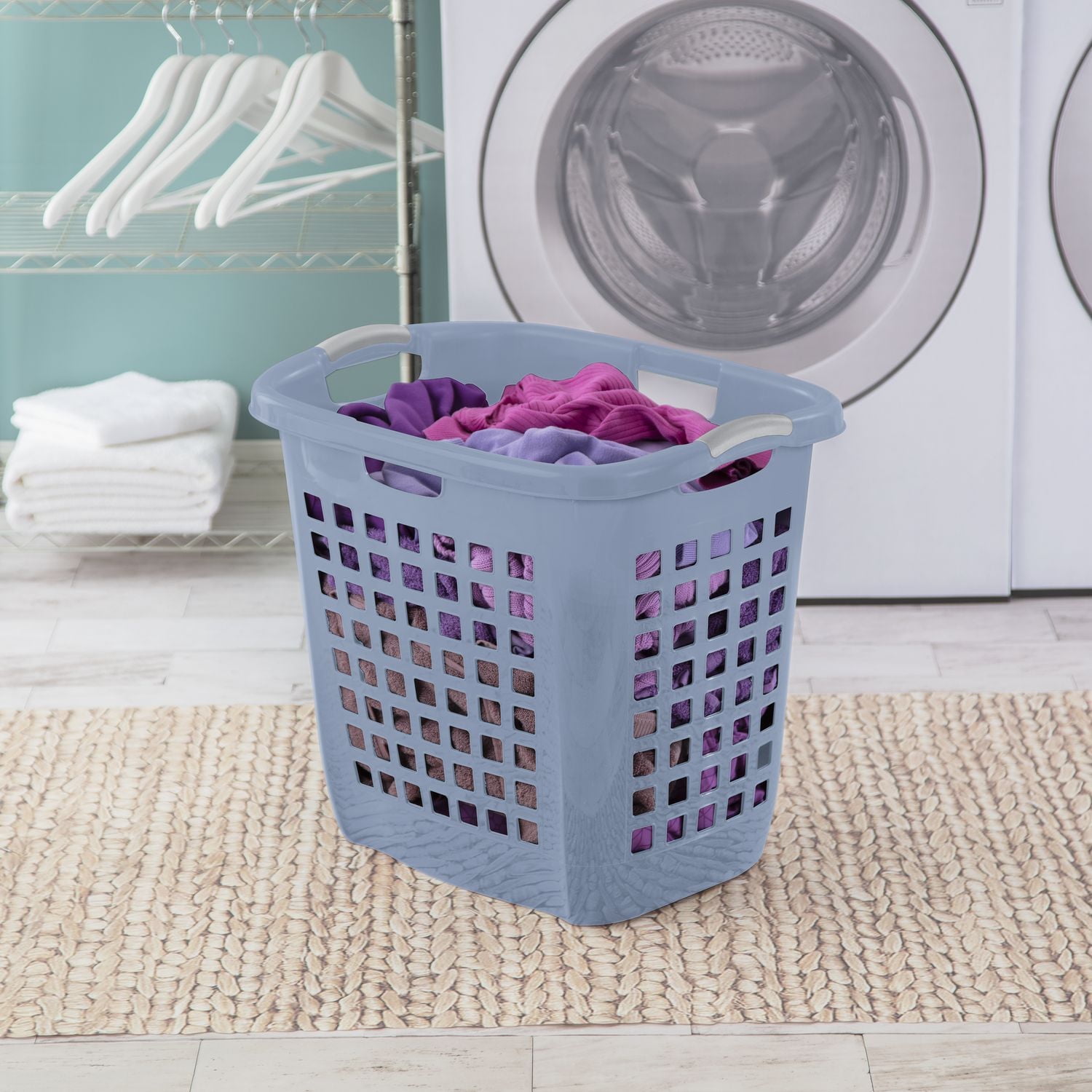 Sterilite Manne à Linge Ultra™EZ Carry Bleu Délavé