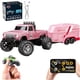 thumbnail image 1 of Mini Rc Monster Truck, Mini Monster Trucks, 1:64 Scale Monster Truck Remote Control Car with Lights, Mini Rc Truck with Trailer, Mini Drift Rc Car, 2.4ghz Remote Control (Orange), 1 of 7
