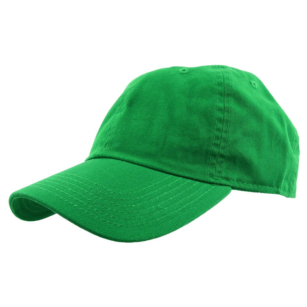Falari Baseball Cap Hat 100% Cotton Adjustable Size Kelly Green ...