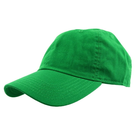Falari Baseball Cap Hat 100% Cotton Adjustable Size Kelly Green