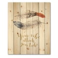 thumbnail image 3 of Designart 'Your VIbe Attracts Your Tribe Two Feathers ' Bohemian & Eclectic Print on Natural Pine Wood, 3 of 5
