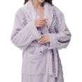 thumbnail image 5 of UVN Fleece Robes for Women Winter Plush Long Bathrobes Soft Cozy Fluffy Premium Sleepwear Housecoats, 5 of 9