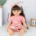thumbnail image 2 of Reborn Baby Dolls Girl Clothes 20-22 inch Newborn Baby Doll Clothes Accessories 6 Pieces Set, 2 of 7