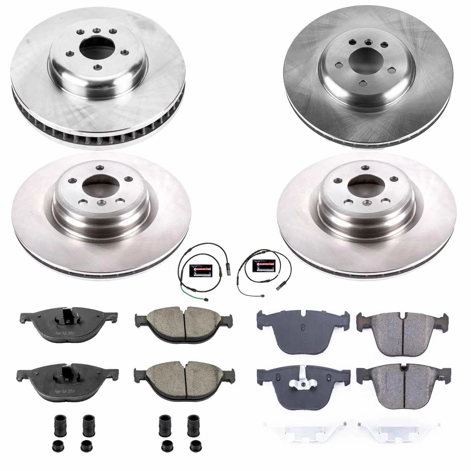 PowerStop Front and Rear Stock Replacement Brake Pad and Rotor Kit Fits: BMW Select Models KOE6415
