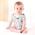 thumbnail image 3 of Sea Life Ocean Animals Baby Bodysuits for Boy Girl Whale Jellyfish Sea Horse Turtle Corals Short Sleeve Onesies Bodysuits, 3 of 7